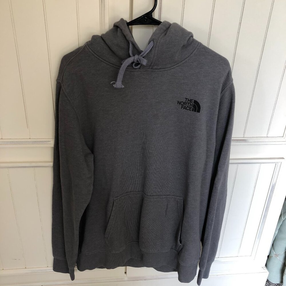 Men's North Face hooded sweatshirt- size L